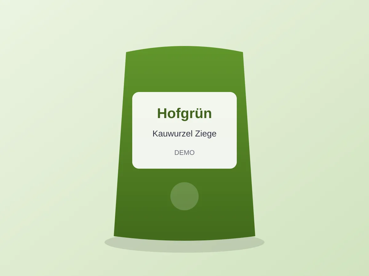 Verpackung von Hofgrün Kauwurzel Ziege